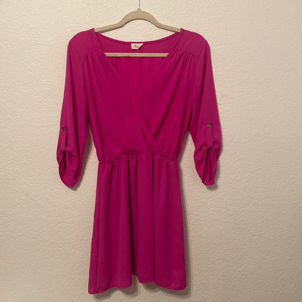 A pink mid dress. Very comfortable, only worn once!